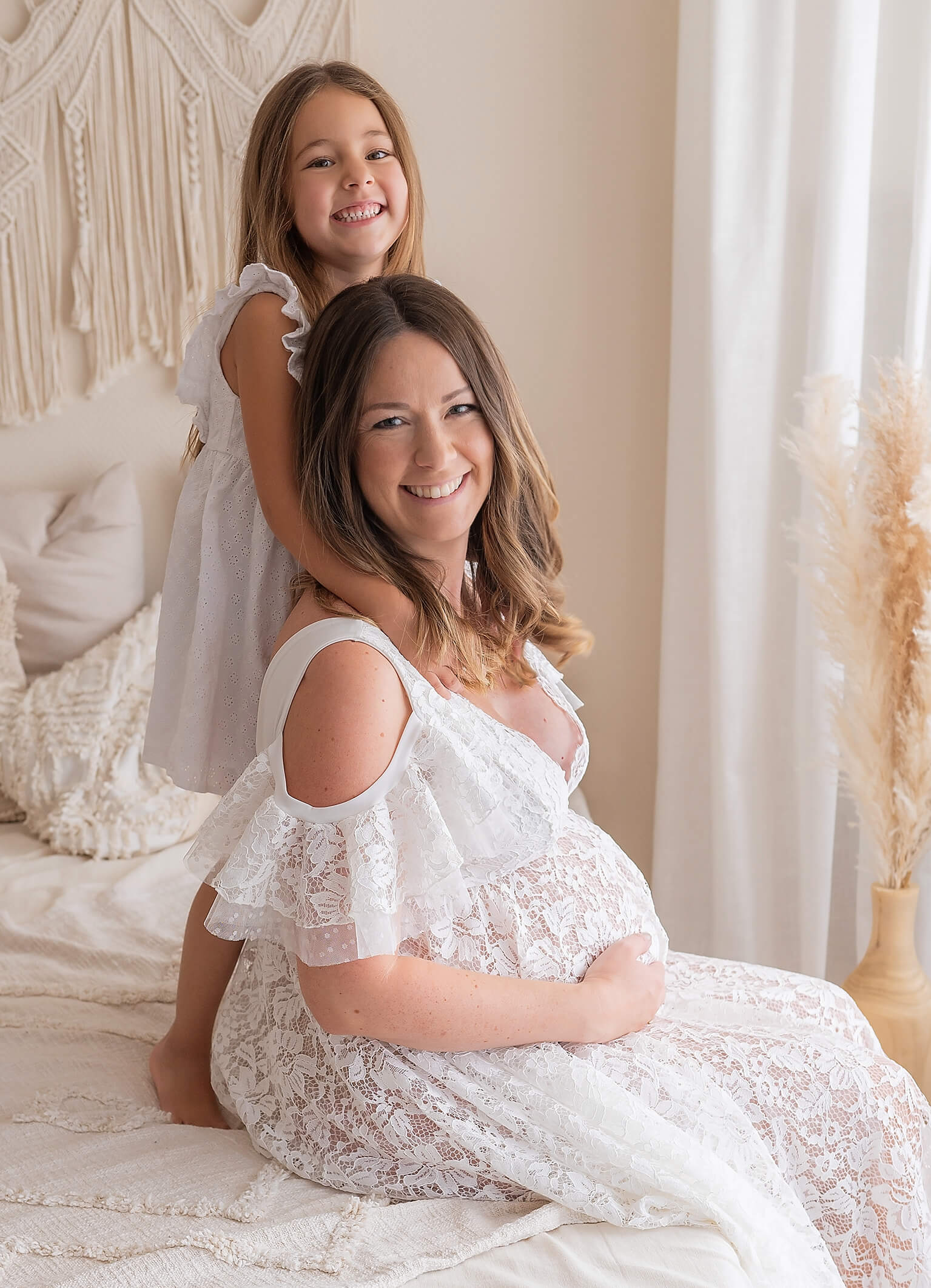 Babybauchbilder mit Schwester